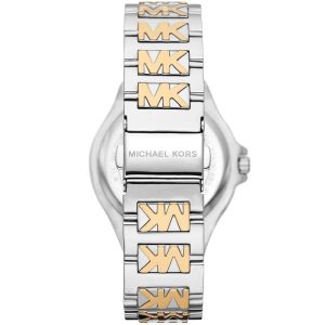 Michael Kors Lennox Three Hand Silver Dial Two Tone Steel Strap Watch For Women - MK7338