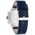 Tommy Hilfiger Lars Chronograph Blue Dial Blue Leather Strap Watch For Men - 1792063