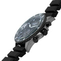 Emporio Armani Diver Chronograph Black Dial Black Silicon Strap Watch For Men - AR11515