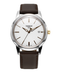 Tissot T Classic Dream White Dial Brown Leather Strap Watch for Men - T033.410.26.011.01