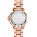 Michael Kors Everest Chronograph Crystals Rose Gold Dial Rose Gold Steel Strap Watch For Women - MK7235