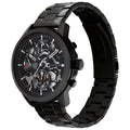 Tommy Hilfiger Henry Chronograph Black Dial Black Steel Strap Watch For Men - 1710478