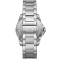 Emporio Armani Meccanico Automatic Blue Dial Silver Steel Strap Watch For Men - AR60059