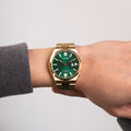 Citizen Tsuyosa Automatic Green Dial Gold Steel Strap Watch For Men - NJ0152-51X