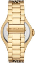 Michael Kors Lennox Three Hand Crystals Gold Dial Two Tone Steel Strap Watch For Women - MK7284