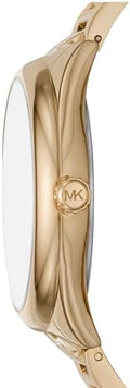 Michael Kors Janelle Quartz Gold Dial Gold Steel Strap Watch For Women - MK7088