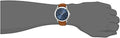 Michael Kors Slim Runway Analog Blue Dial Brown Leather Strap Watch For Men - MK8508