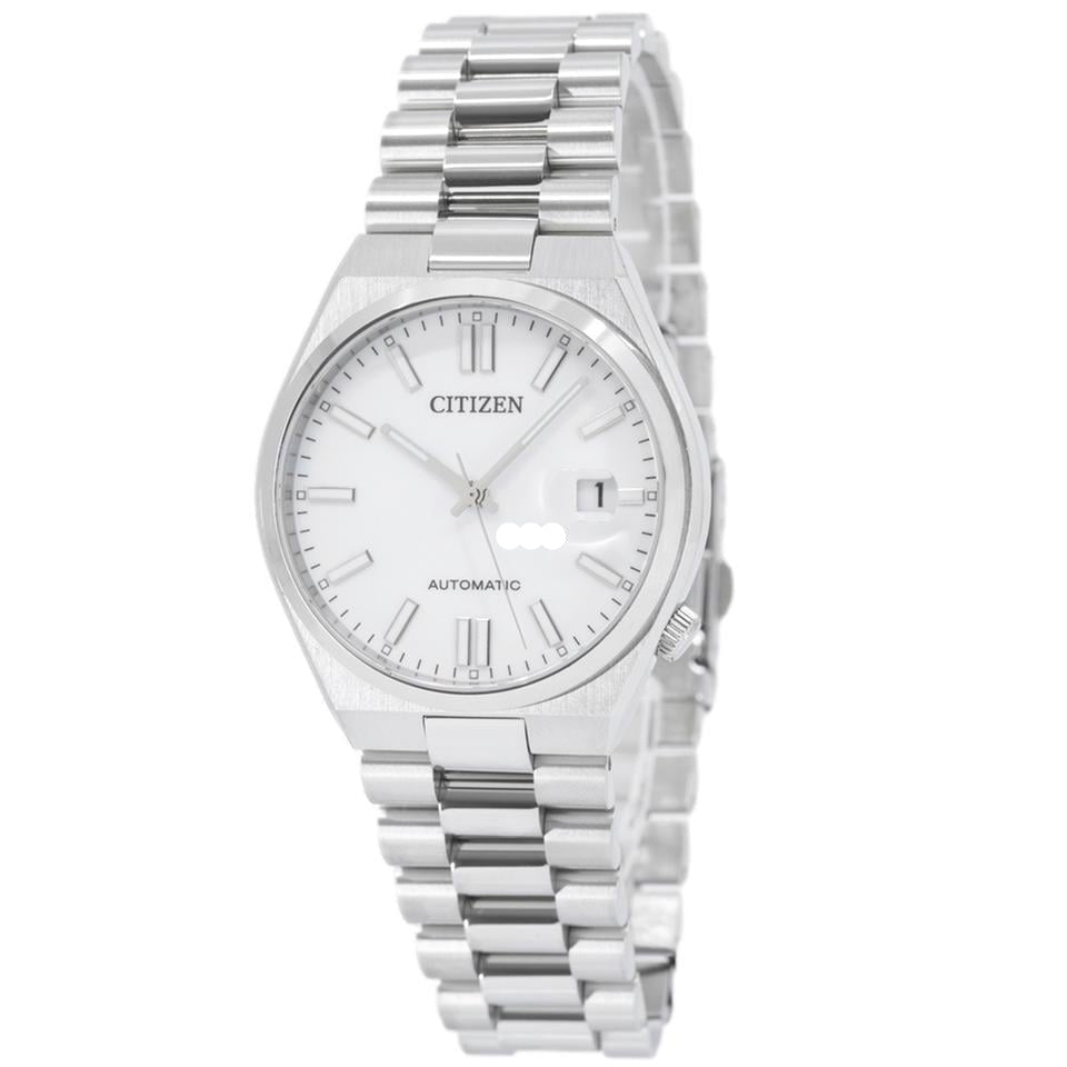 Citizen Tsuyosa Automatic White Dial Silver Steel Strap Watch For Men - NJ0150-81A