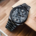 Citizen Tsuyosa Camouflage Black Dial Black Steel Strap Watch For Men - NJ0155-87E