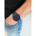 Tommy Hilfiger Decker Chronograph Blue Dial Blue Steel Strap Watch for Men - 1791560