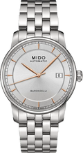 Mido Baroncelli III Automatic Silver Dial Silver Steel Strap Watch For Women - M7600.4.10.1