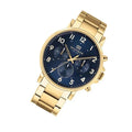 Tommy Hilfiger Daniel Blue Dial Gold Steel Strap Watch for Men - 1710384