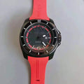 Tommy Hilfiger Windsurf Black Dial Red Rubber Strap Watch for Men - 1791112