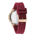 Tommy Hilfiger Haven Quartz White Dial Red Rubber Strap Watch For Women - 1782200