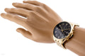 Tommy Hilfiger West Chronograph Quartz Black Dial Gold Steel Strap Watch For Men - 1791708