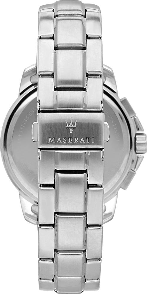 Maserati Successo Chronograph Green Dial Silver Steel Strap Watch For Men - R8873621017