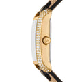 Michael Kors Emery Quartz Diamonds Black Dial Cheetah Print Leather Strap Watch For Women - MK7387