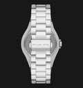 Michael Kors Lennox Three Hand Blue Dial Silver Steel Strap Watch For Women - MK6990