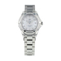 Tag Heuer Aquaracer Diamonds Mother of Pearl White Dial Silver Steel Strap Watch for Women - WBD131C.BA0748