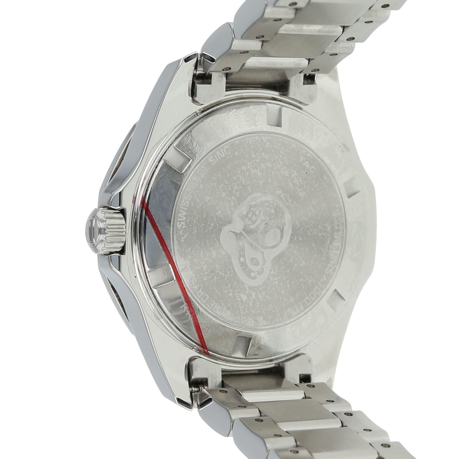 Tag Heuer Aquaracer Diamonds Mother of Pearl White Dial Silver Steel Strap Watch for Women - WBD131C.BA0748