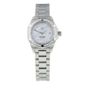 Tag Heuer Aquaracer Diamonds Mother of Pearl White Dial Silver Steel Strap Watch for Women - WBD1415.BA0741