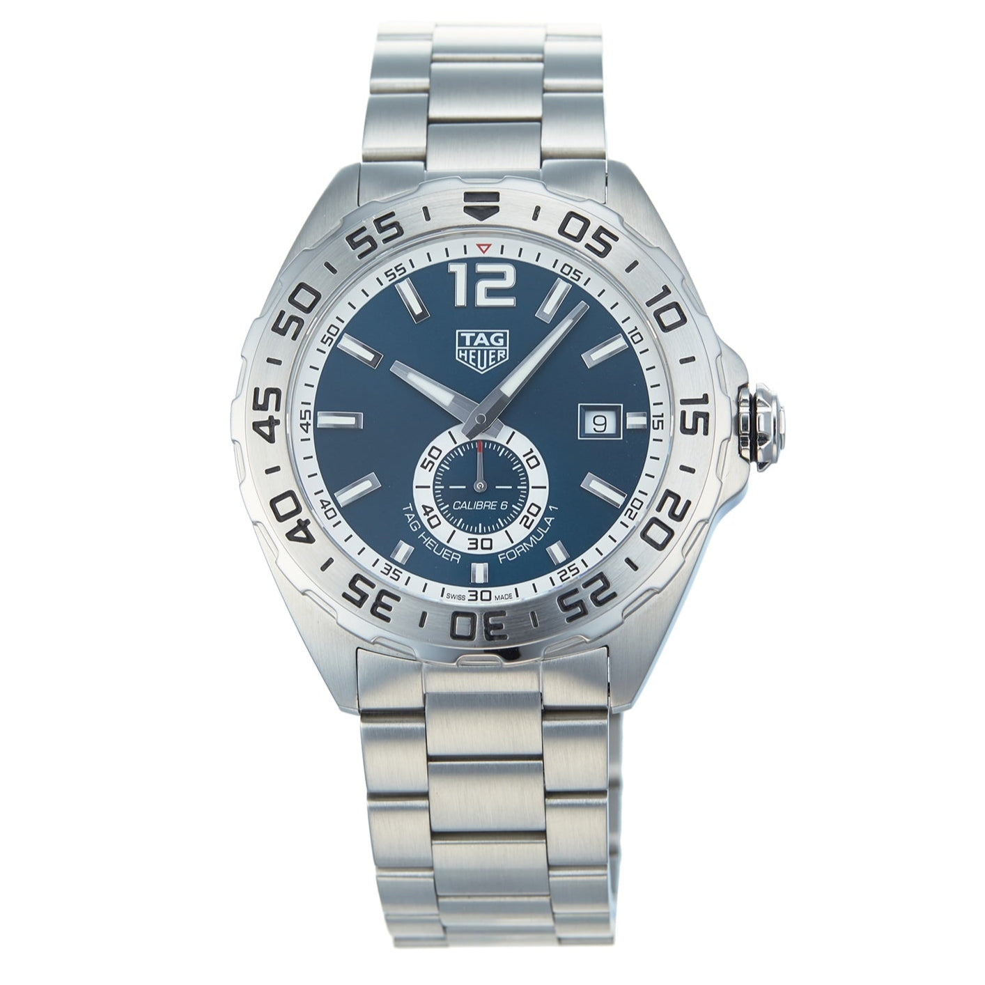 Tag Heuer Formula 1 Calibre 6 Automatic Blue Dial Silver Steel Strap Watch for Men - WAZ2014.BA0842