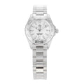 Tag Heuer Aquaracer Quartz Mother of Pearl White Dial Silver Steel Strap Watch for Women - WBD1411.BA0741