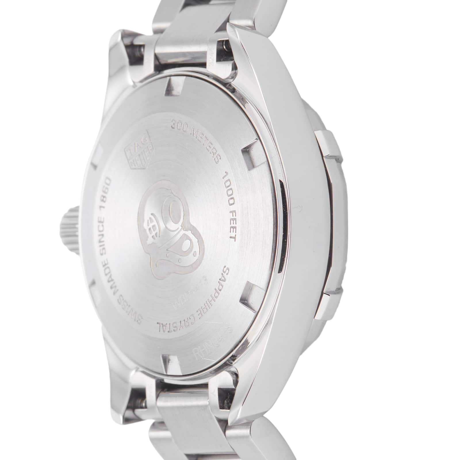 Tag Heuer Aquaracer Diamonds Mother of Pearl White Dial Silver Steel Strap Watch for Women - WBD1413.BA0741