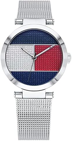 Tommy Hilfiger Quartz Multicolor Dial Silver Mesh Bracelet Watch For Women - 1781866