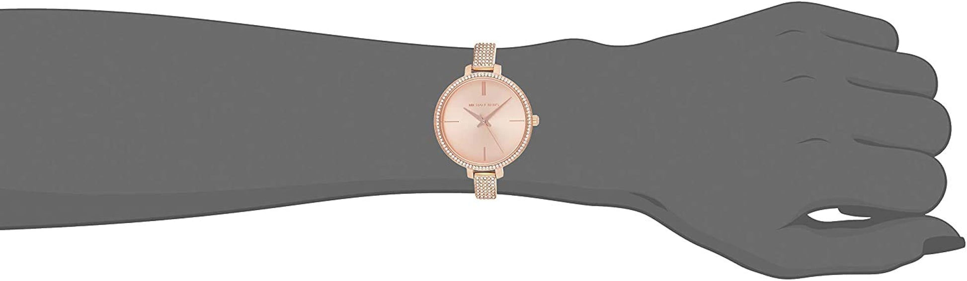 Michael Kors Jaryn Quartz Rose Gold Dial Rose Gold Steel Strap Watch For Women - MK3785