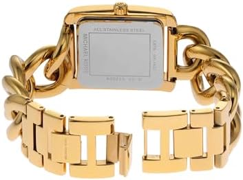 Michael Kors Emery Three Hand Leopard Print Gold Dial Gold Steel Strap Watch For Women - MK7437