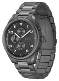 Hugo Boss View Chronograph Grey Dial Grey Steel Strap Watch For Men - 1513991