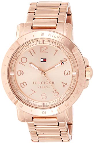 Tommy Hilfiger Bella Rose Gold Dial Rose Gold Steel Strap Watch for Women - 1781396