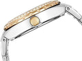 Guess Viva Diamonds Silver Dial Two Tone Steel Strap Watch for Women - W0111L5