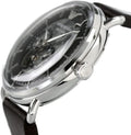 Emporio Armani Meccanico Skeleton Black Dial Black Leather Strap Watch For Men - AR60026