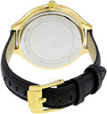 Michael Kors Slim Runway Quartz Gold Dial Black Leather Strap Watch For Women - MK2392