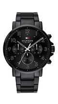 Tommy Hilfiger Daniel Black Dial Black Steel Strap Watch for Men - 1710383