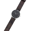 Coach Charles Black Dial Brown Leather Strap Watch for Women - 14602156