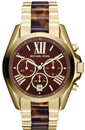 Michael Kors Bradshaw Quartz Brown Dial Two Tone Steel Strap Watch For Women - MK5696