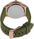 Michael Kors Mini Pilot Chronograph Green Dial Green Silicone Strap Watch For Women - MK7421