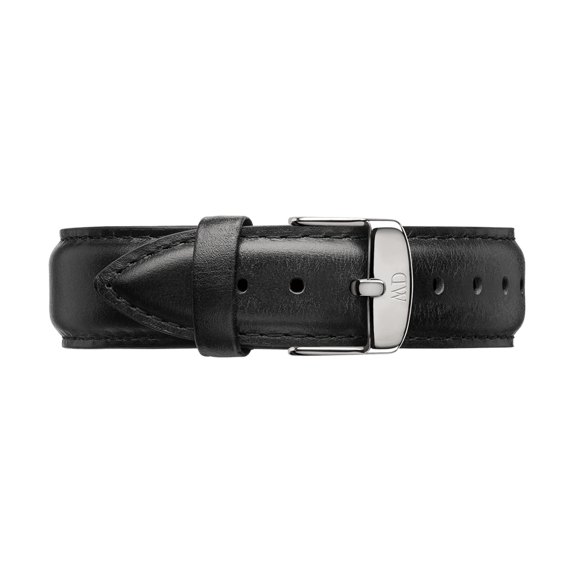 Daniel Wellington Petite Sheffield Black Dial Black Leather Strap Watch For Women - DW00100180