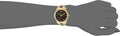 Michael Kors Runway Mercer Analog Brown Dial Gold Steel Strap Watch For Women - MK6855