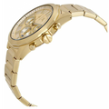 Armani Exchange Drexler Chronograph Gold Dial Gold Steel Strap Watch For Men - AX2602