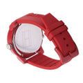 Tommy Hilfiger Denim Red Dial Red Rubber Strap Watch for Men - 1791557