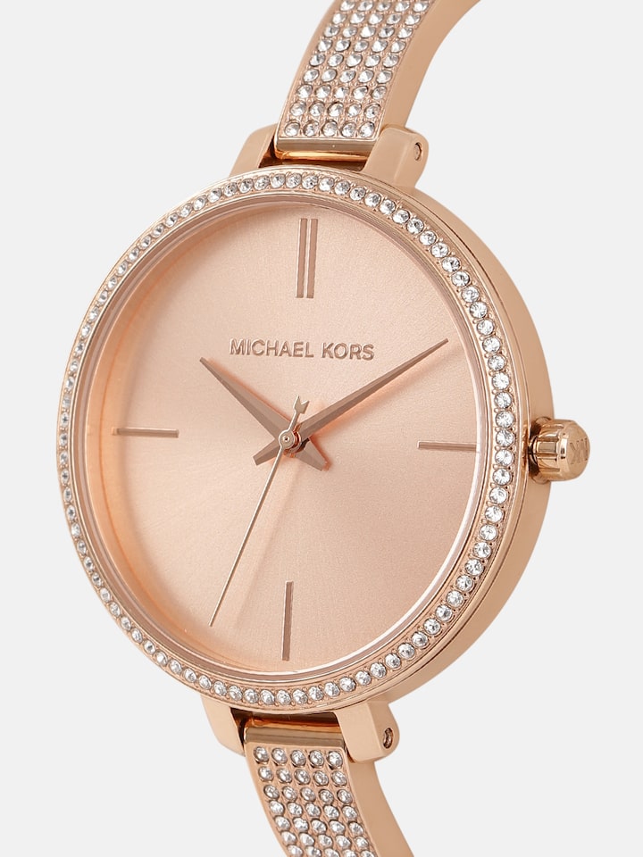 Michael Kors Jaryn Quartz Rose Gold Dial Rose Gold Steel Strap Watch For Women - MK3785