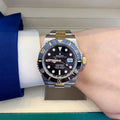 Rolex Submariner Date 41 Oyster Black Dial Two Tone Oystersteel & Yellow Gold Strap Watch for Men - M126613LN-0002