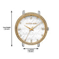 Michael Kors Pyper Three Hand White Dial Two Tone Steel Strap Watch For Women - MK4595