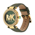 Michael Kors Parker Green Dial Green Leather Strap Watch For Women - MK4724