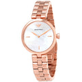 Emporio Armani Arianna Analog Mother of Pearl Dial Rose Gold Steel Strap Watch For Women - AR11196