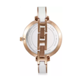 Michael Kors Jaryn Analog White Dial Two Tone Steel Strap Watch For Women - MK4342